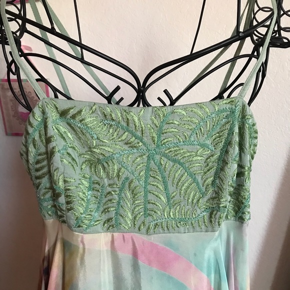 Anthropologie Multicolor Long Dress (used it once) - Picture 2 of 5